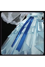 2XXT Cosplay Uma Musume Pretty Derby Daiwa Scarlet Bride Wedding Blue Formal Dress Cosplay Costume